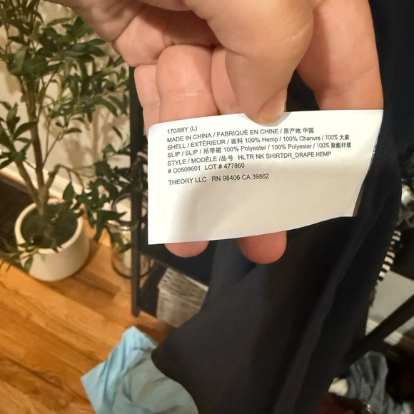 Theory Navy Mini see threw slip dress - Picture 4 of 8